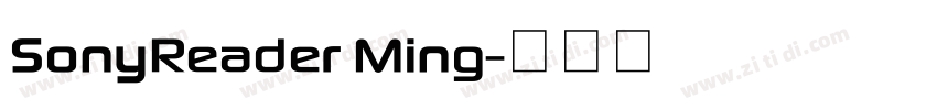 SonyReader Ming字体转换